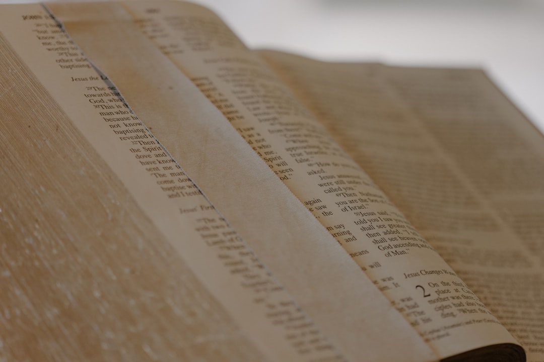 A close up of a book on a table